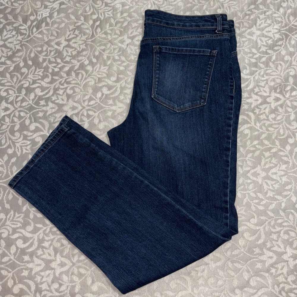 Bandolino Mandie Jeans Straight Leg Mid Rise Womens 14 (D15) - Picture 5 of 11
